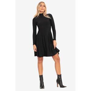 Warm Black Long Sleeve Evil Longline Dress XL - Black Milk Clothing New in Bag